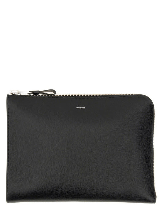 ZIPPERED LEATHER PORTFOLIO